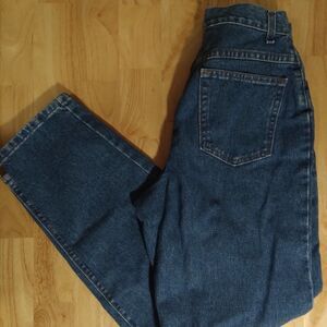 Vintage Chic Tapered Leg High Waist Jeans